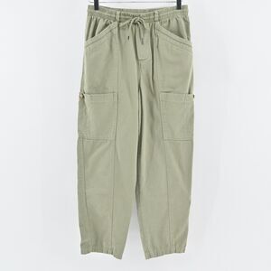 7 FOR ALL MANKIND‎ Pants Womens Sz M Olive Green Pull On Utility Cargo High Rise